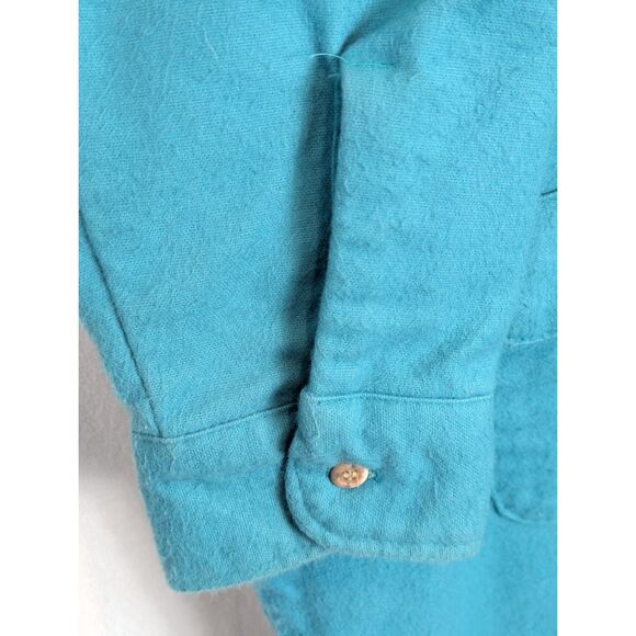 Vintage Five Brothers Flannel Shirt Blue Men's Size Large Neck 16 - 16 1/2 - Picture 11 of 14